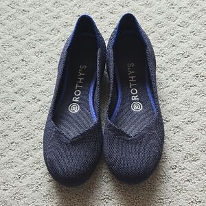 Rothy's Blue Flats Comfortable and Stylish